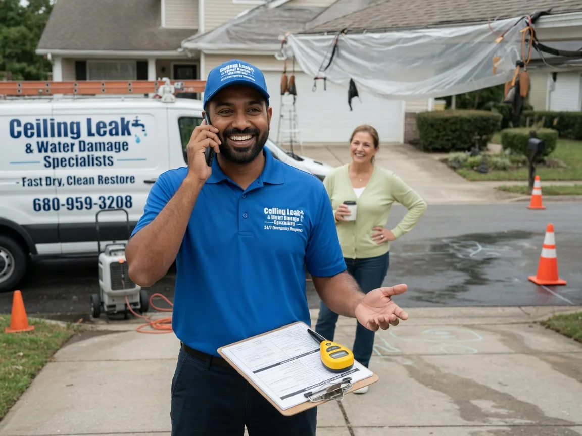 Ceiling Leak Cleanup Cleburne, TX FAQs